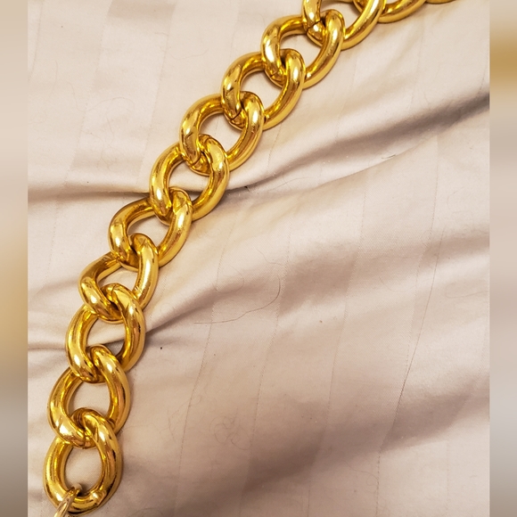 Felix Rey, White & Gold Metallic Purse, Flexible Squares on all sides, NWOT - Picture 4 of 11